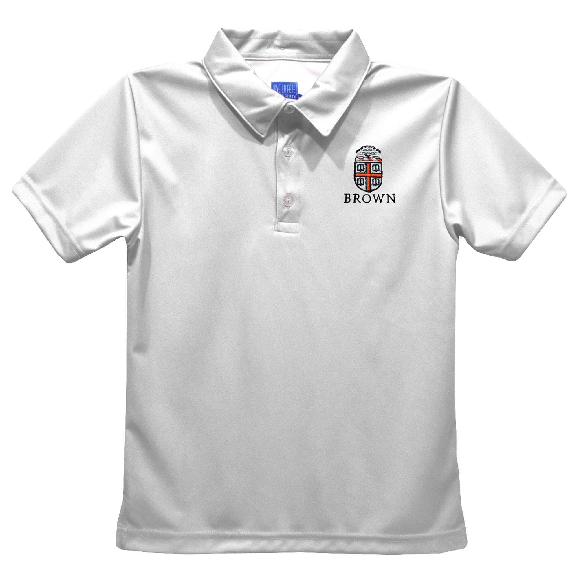 Toddler Vive La Fete White Brown Bears Solid Polo