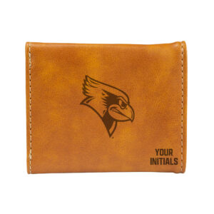 Brown Illinois State Redbirds Personalized Trifold Wallet