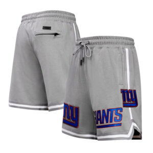 Men's Pro Standard Gray New York Giants Classic Chenille Shorts