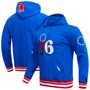 Men's Pro Standard Royal Philadelphia 76ers Retro Classic Pullover Hoodie