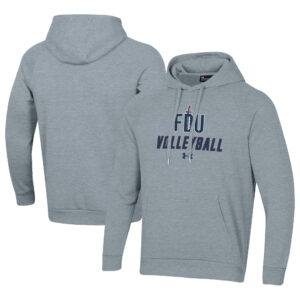 Men's Under Armour Gray Fairleigh Dickinson Knights Rival Fleece Pullover Hoodie