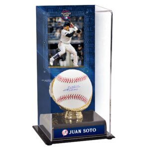 Juan Soto New York Yankees Autographed 2024 MLB All-Star Game Baseball and 2024 MLB All-Star Sublimated Baseball Display Case with Image