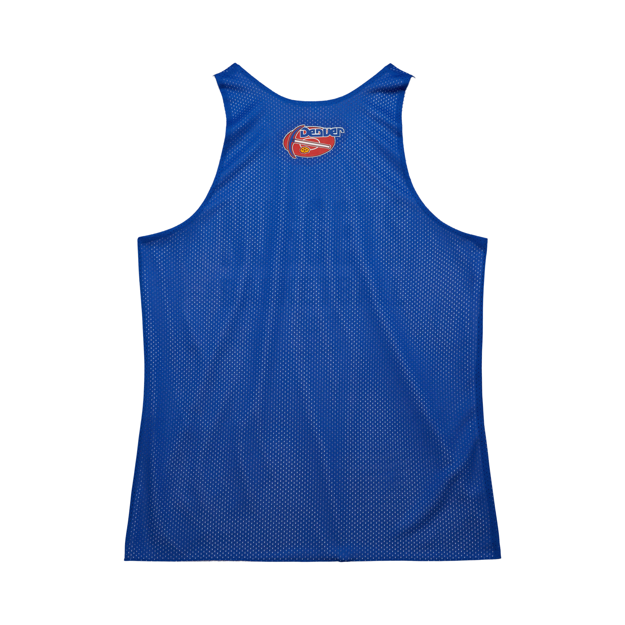 Men's Mitchell & Ness Royal/White Denver Nuggets Hardwood Classics Reversible Mesh Practice Jersey - Image 7