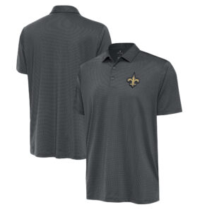 Men's Antigua Pewter New Orleans Saints Eclipse Polo