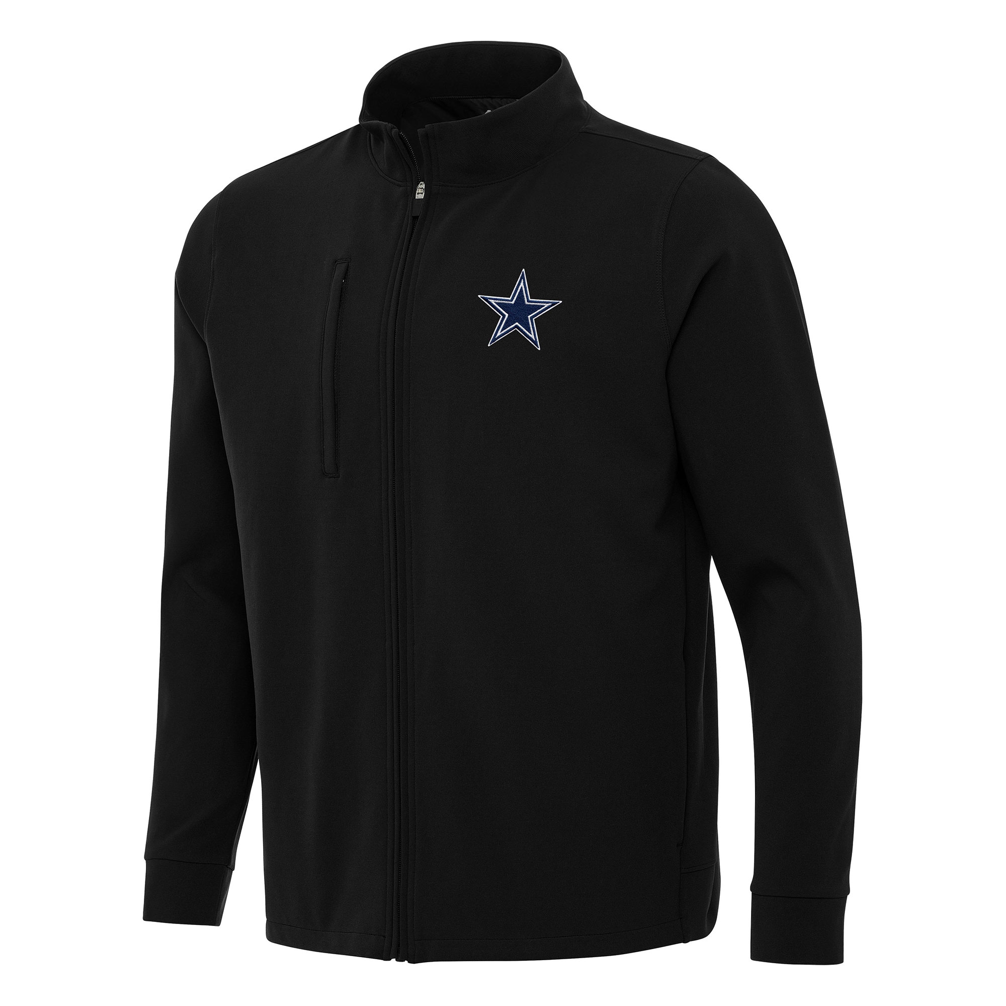 Men's Antigua Black Dallas Cowboys Regard Full-Zip Jacket