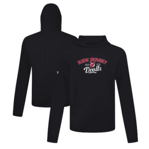 Men's Levelwear Black New Jersey Devils Anthem Ice Wall Pullover Hoodie