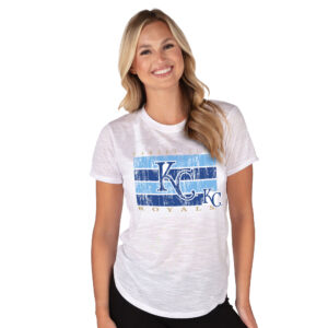 Women's Concepts Sport White Kansas City Royals Infuse Knit T-Shirt
