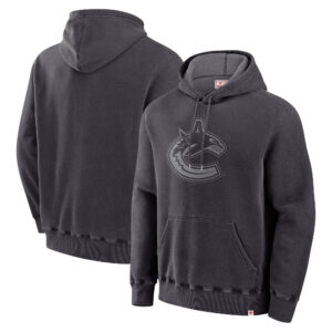 Men's Fanatics Black Vancouver Canucks Made in Canada Pullover Hoodie