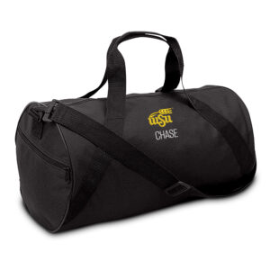 Youth Black Wichita State Shockers Personalized Duffel Bag