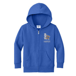 Toddler Chad & Jake  Royal BYU Cougars Personalized Full-Zip Hoodie