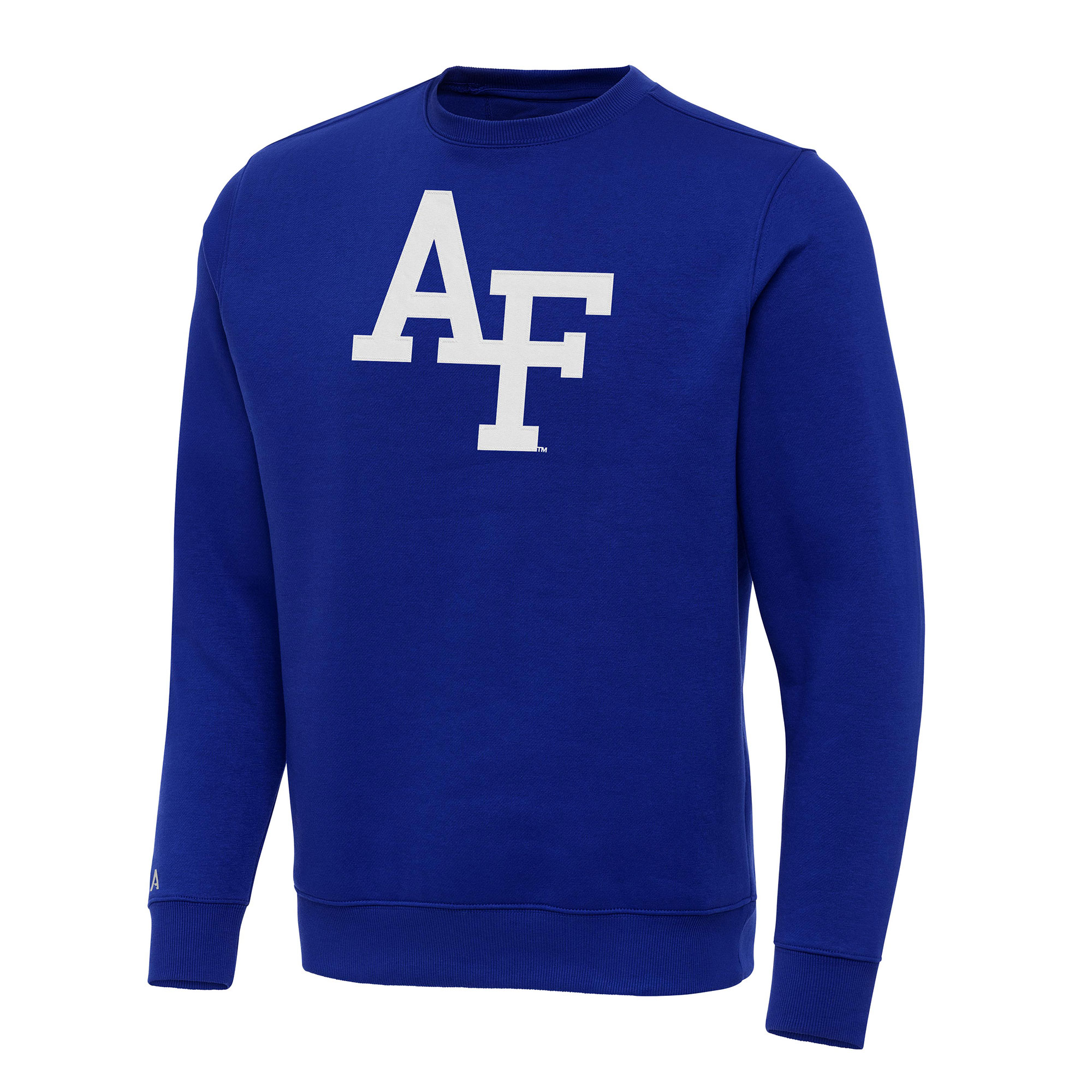 Men's Antigua Royal Air Force Falcons Big & Tall Victory Crew Neck Pullover Sweatshirt