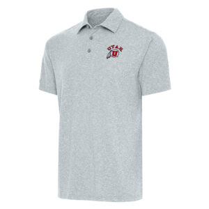 Men's Antigua  Heather Gray Utah Utes Big & Tall Par 3 Polo