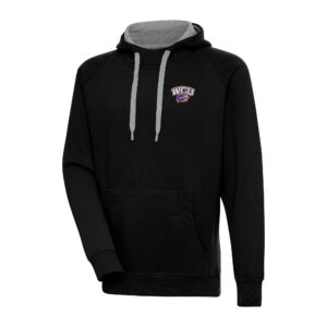 Men's Antigua Black Western Carolina Catamounts Big & Tall Victory Raglan Pullover Hoodie