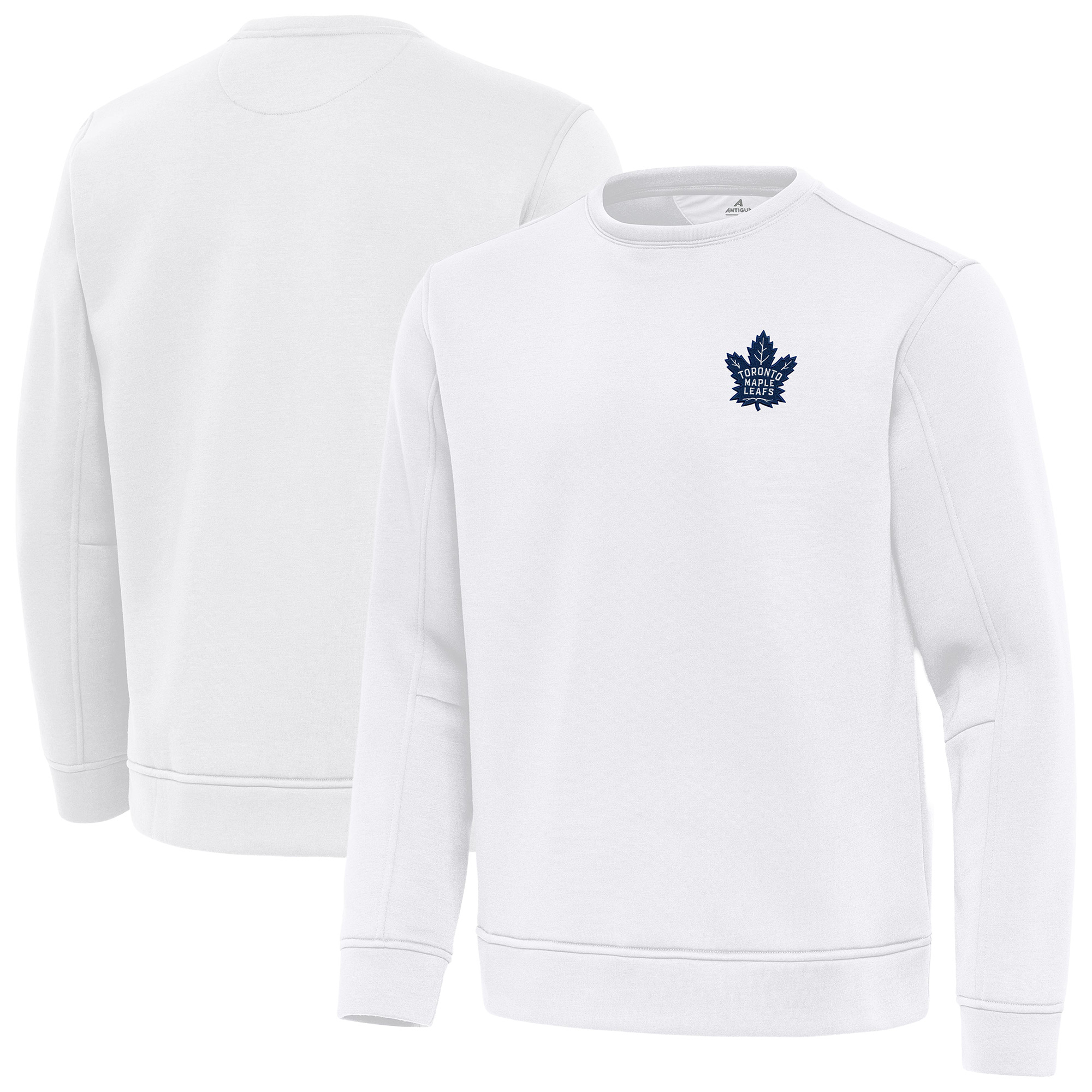 Men's Antigua White Toronto Maple Leafs Relevant Lightweight Pullover Sweatshirt