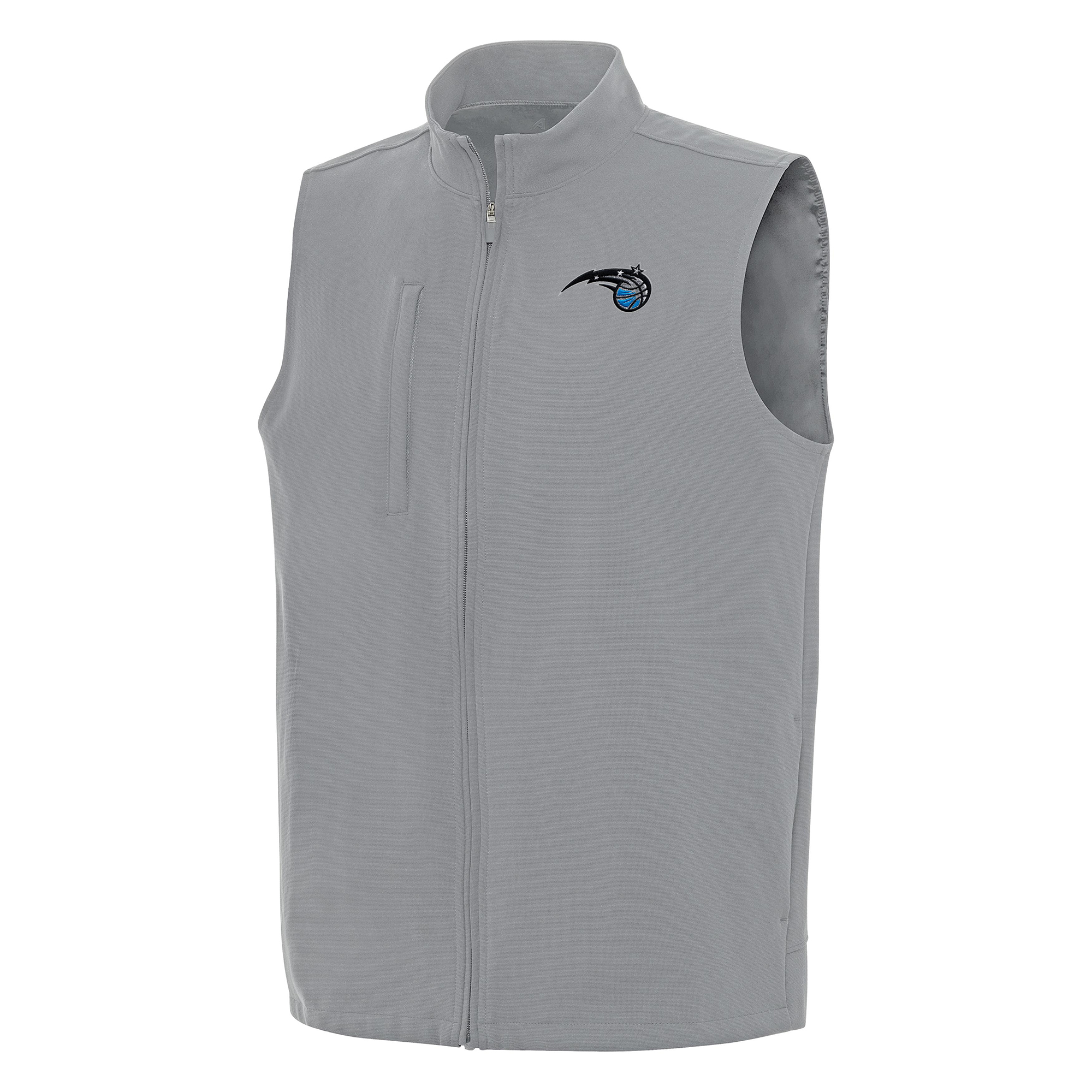 Men's Antigua Gray Orlando Magic Regard Full-Zip Vest
