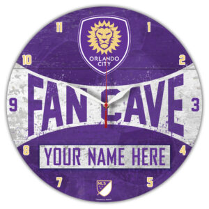 WinCraft Orlando City SC Personalized 14'' Round Wall Clock