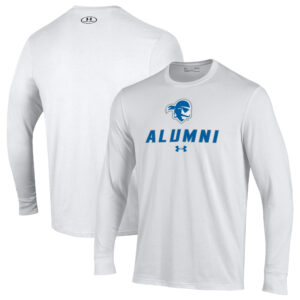 Men's Under Armour  White Seton Hall Pirates Alumni Performance Long Sleeve T-Shirt