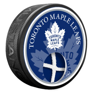Toronto Maple Leafs NHL Game Used Net and Puck