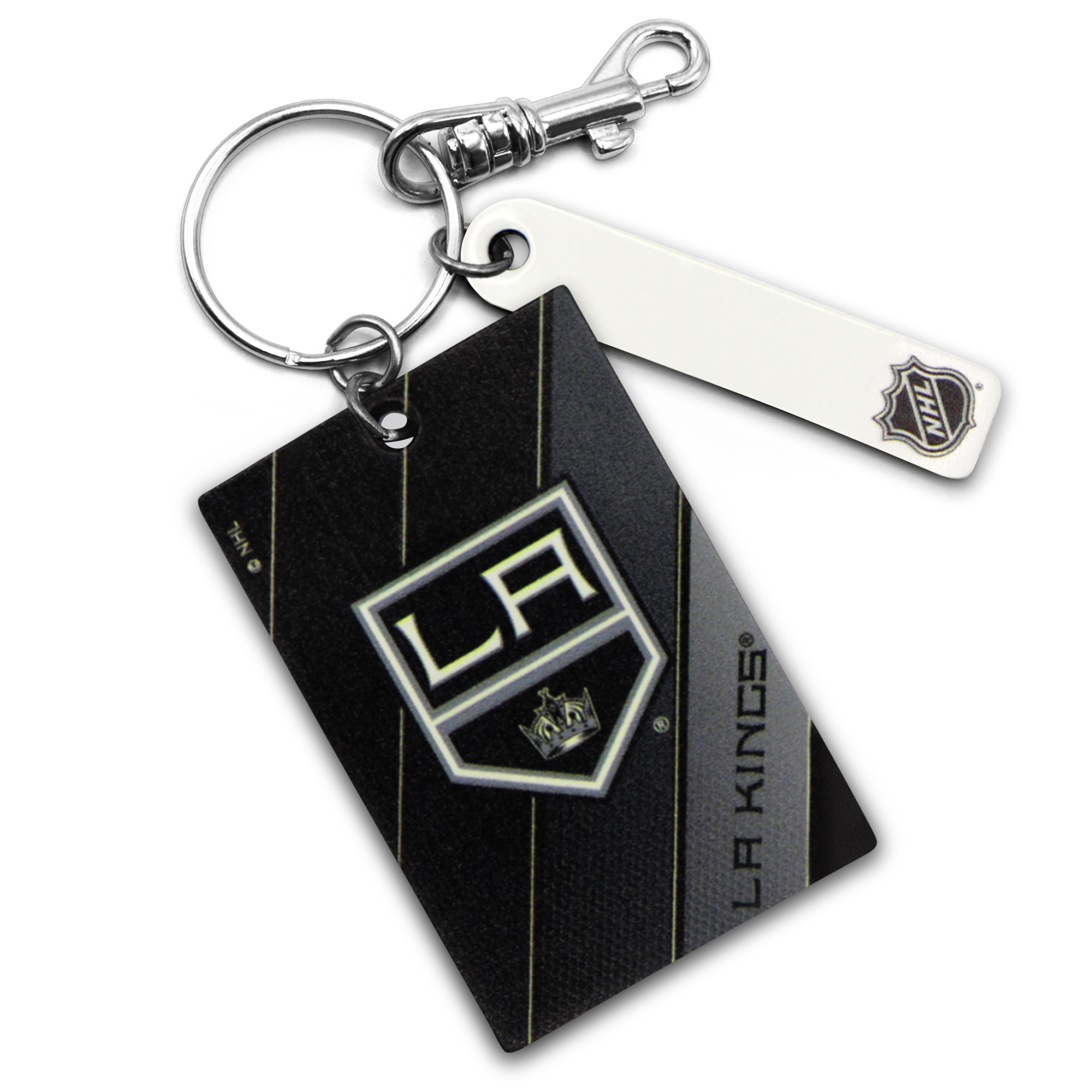 Los Angeles Kings Personalized Leather Rectangle Keychain
