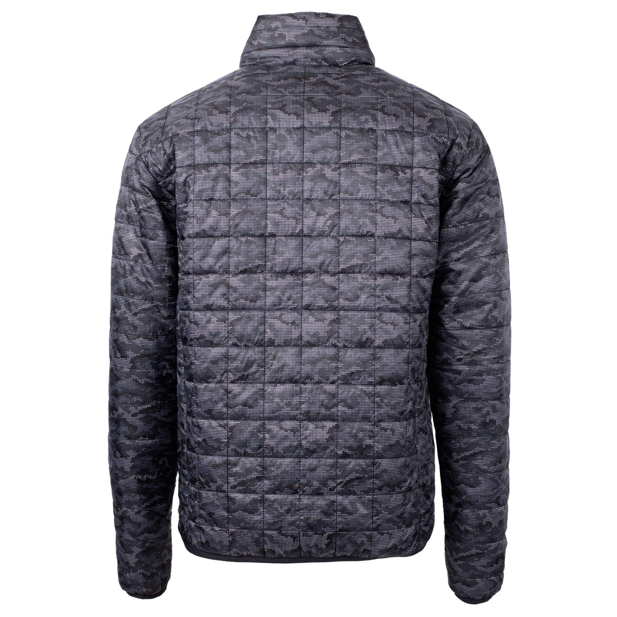 Men's Cutter & Buck Black Dartmouth Big Green Rainier Primaloft Eco Full-Zip Hooded Jacket - Image 4