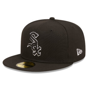 Men's New Era Chicago White Sox  Black on Black Dub 59FIFTY Fitted Hat