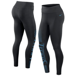 Women's Nike Black Tennessee Titans Yard Line Crossover Leggings