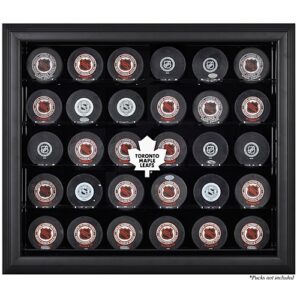 Toronto Maple Leafs (1970-2016) 30-Puck Black Display Case