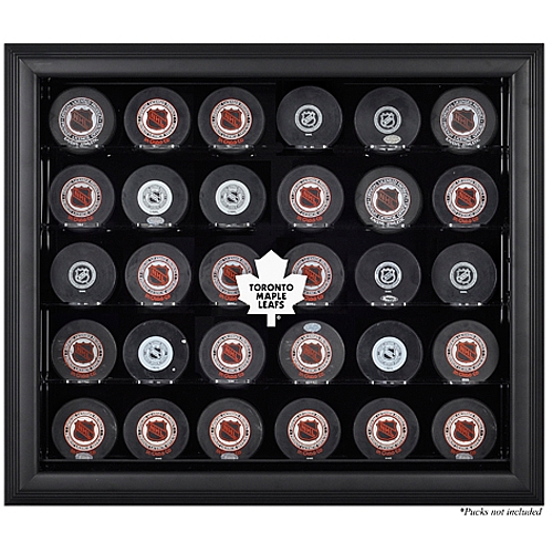 Toronto Maple Leafs (1970-2016) 30-Puck Black Display Case
