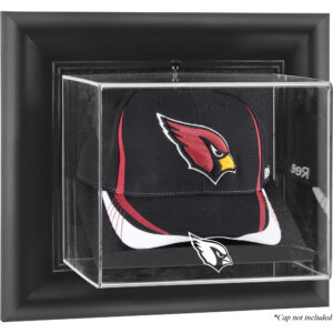 Arizona Cardinals Black Framed Wall-Mountable Cap Logo Display Case