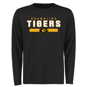 Men's Black Grambling Tigers Team Strong Long Sleeve T-Shirt