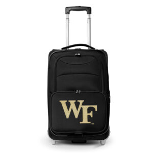 MOJO Black Wake Forest Demon Deacons 21" Softside Rolling Carry-On Suitcase
