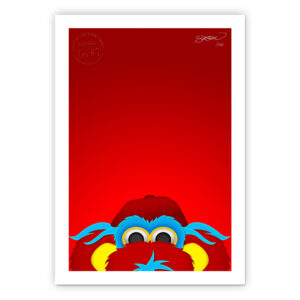 Cincinnati Reds 24" x 32" Gapper Minimalist Art Giclee