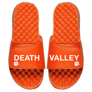 Men's ISlide Orange Clemson Tigers Death Valley Split Slide Sandals