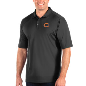 Men's Antigua Charcoal Chicago Bears Tribute Big & Tall Polo