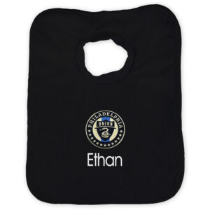 Infant Black Philadelphia Union Personalized Bib