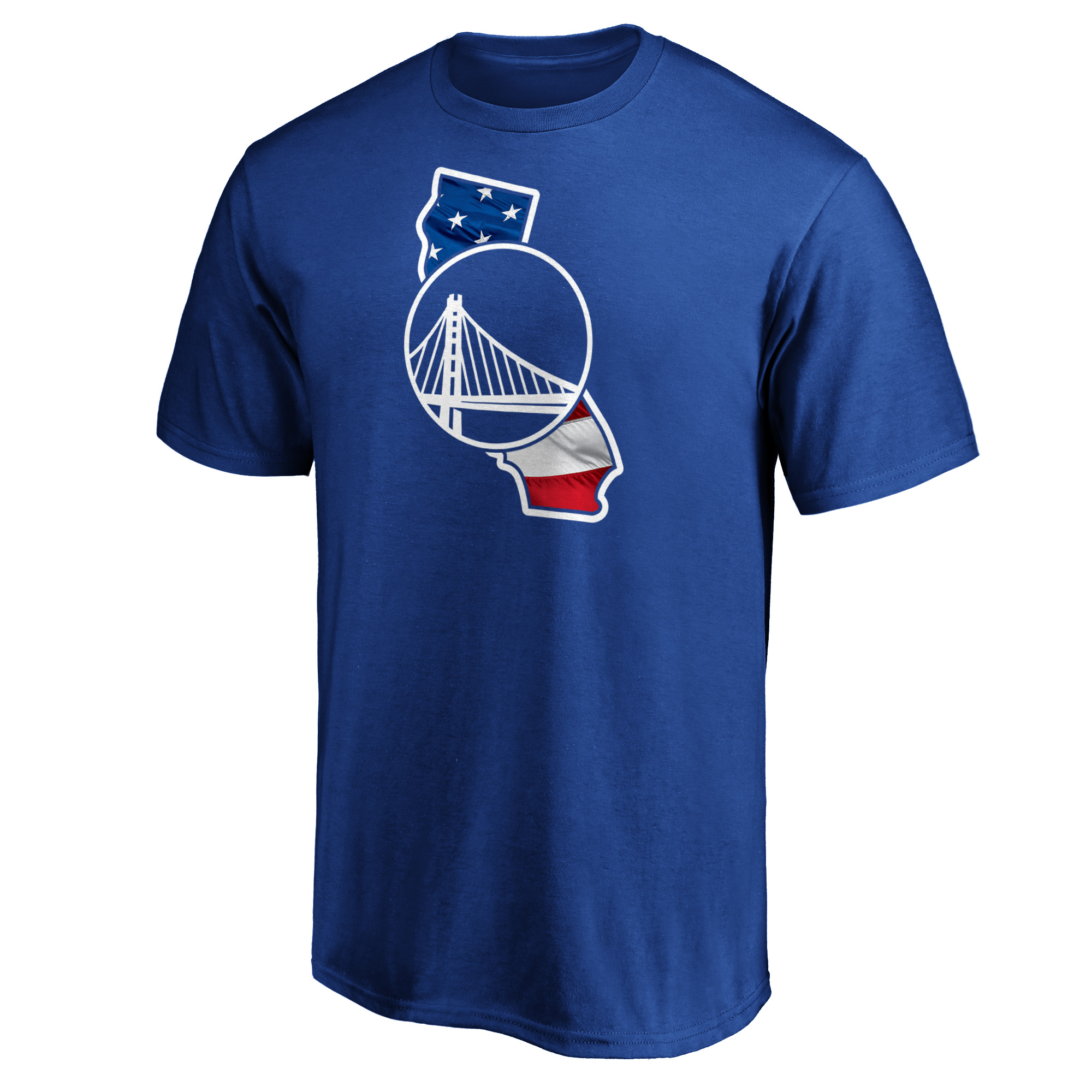 Men's Royal Golden State Warriors Banner State T-Shirt - Image 6