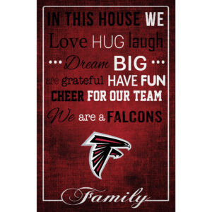 Atlanta Falcons 17'' x 26'' In This House Sign
