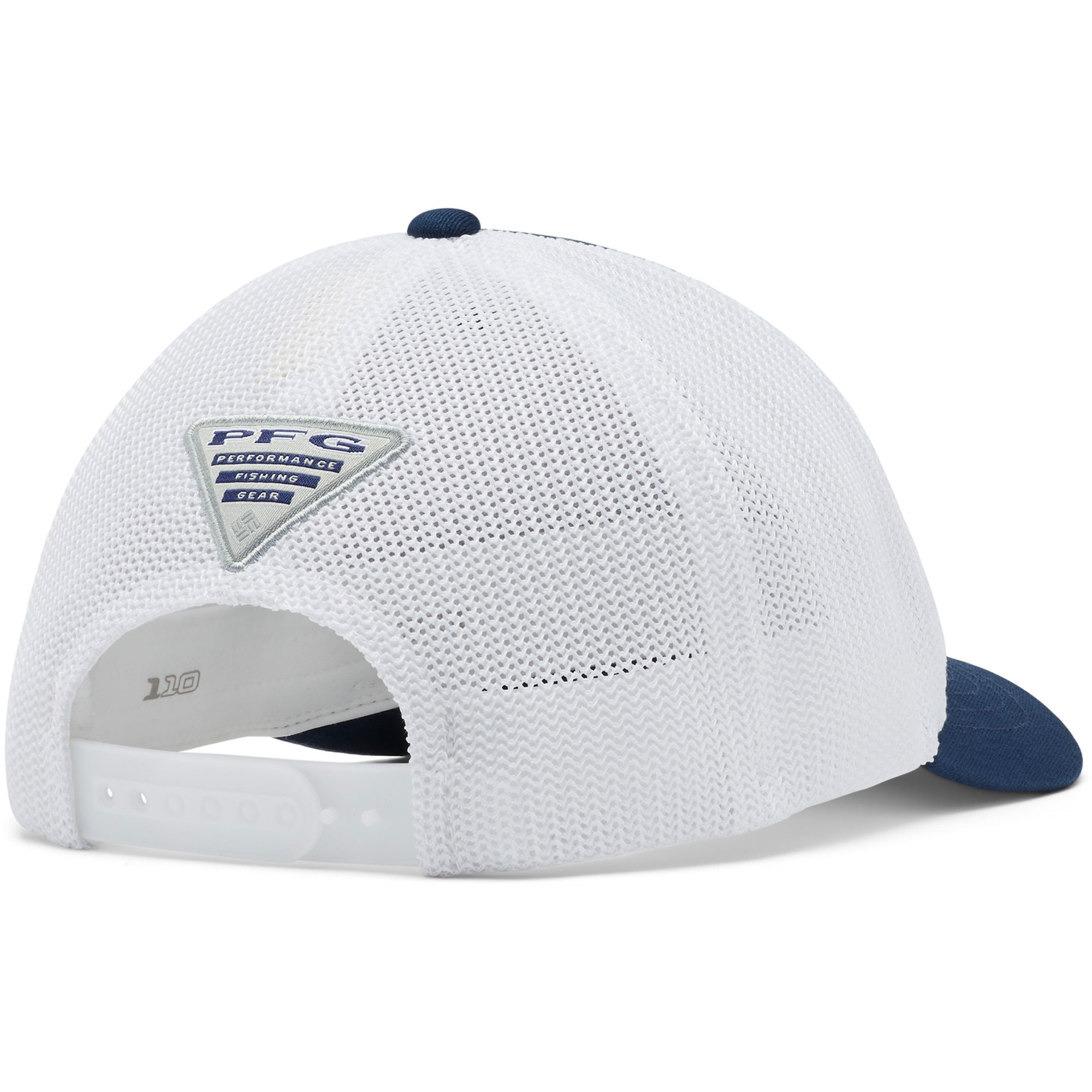 Youth Columbia Navy Michigan Wolverines Collegiate PFG Snapback Hat - Image 3