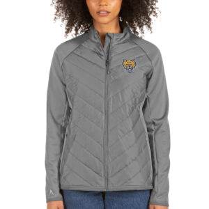 Women's Antigua Silver Fort Valley State Wildcats Altitude Full-Zip Puffer Jacket