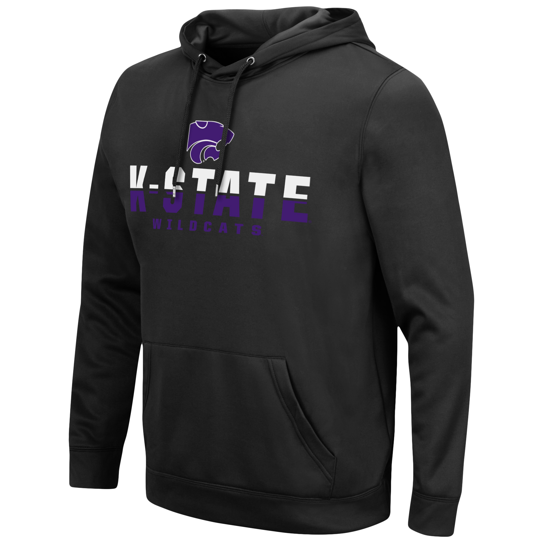 Men's Colosseum Black Kansas State Wildcats Lantern Pullover Hoodie - Image 6