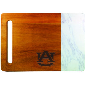 Auburn Tigers Cutting & Serving Board with Faux Marble