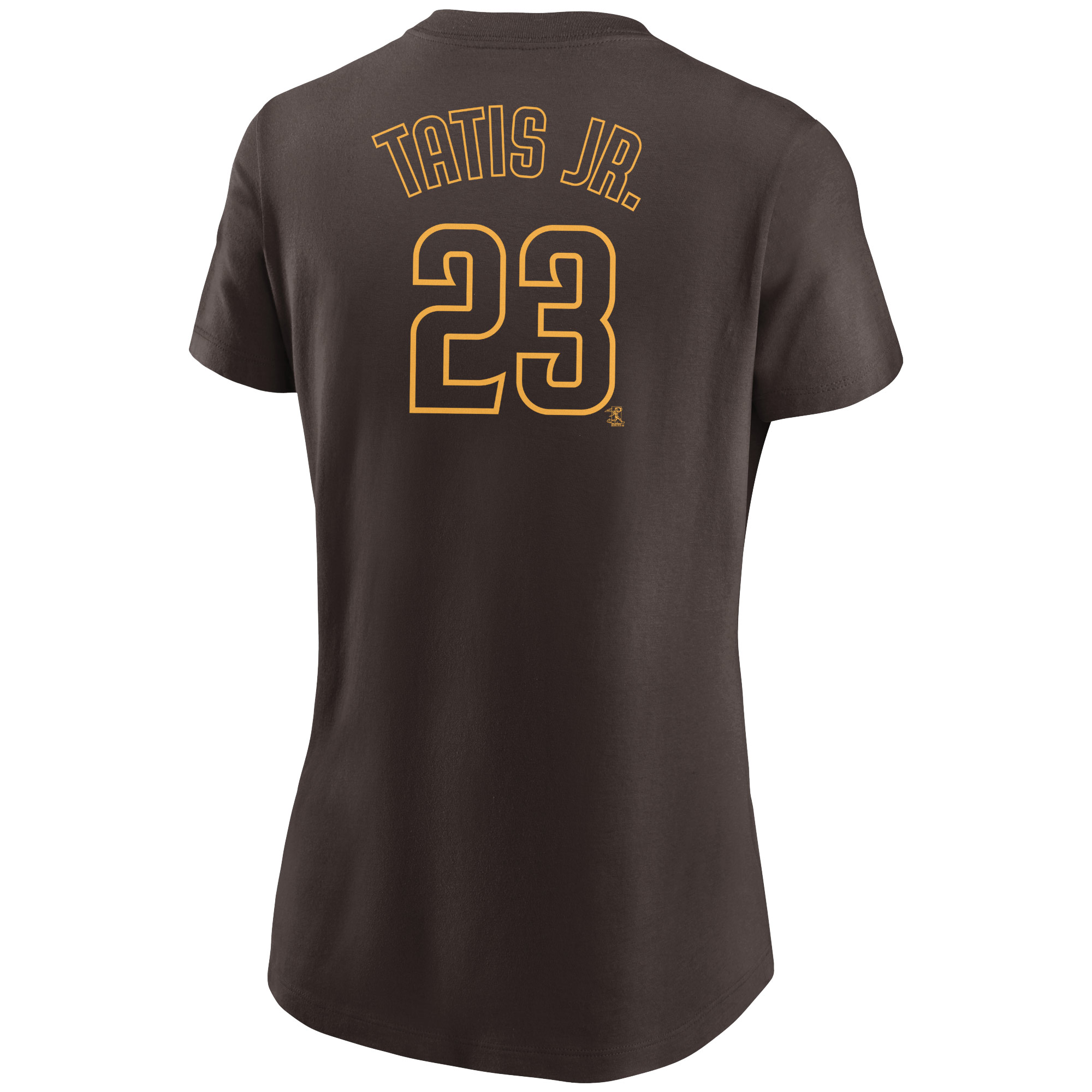Women's Nike Fernando Tatis Jr. Brown San Diego Padres Name & Number T-Shirt - Image 4