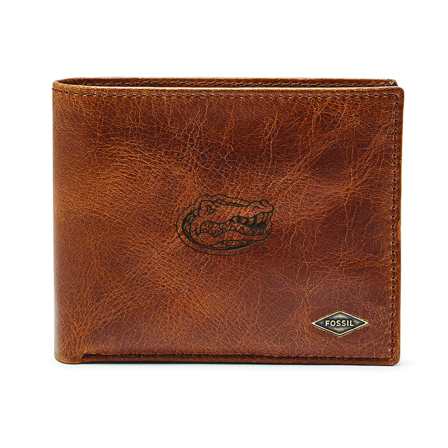 Men's Fossil Brown Florida Gators Ryan RFID Passcase