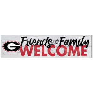 Georgia Bulldogs 10'' x 40'' Friends & Family Welcome Sign