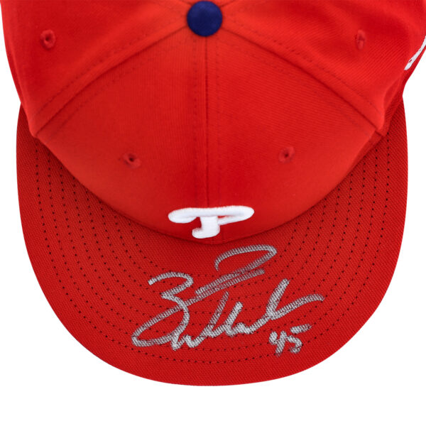 Zack Wheeler Philadelphia Phillies Autographed New Era Cap - Image 7