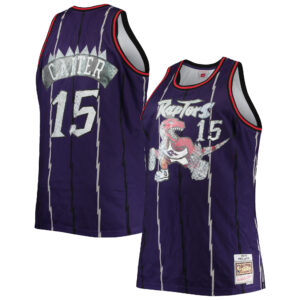 Men's Mitchell & Ness Vince Carter Purple Toronto Raptors Big & Tall 1998/99 NBA 75th Anniversary Diamond Swingman Jersey