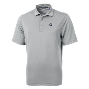 Men's Cutter & Buck Gray Georgetown Hoyas Big & Tall Virtue Eco Pique Recycled Polo