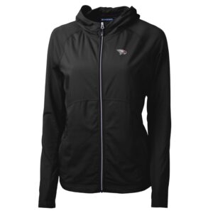Women's Cutter & Buck Black North Carolina Central Eagles Adapt Eco Knit Full-Zip Jacket