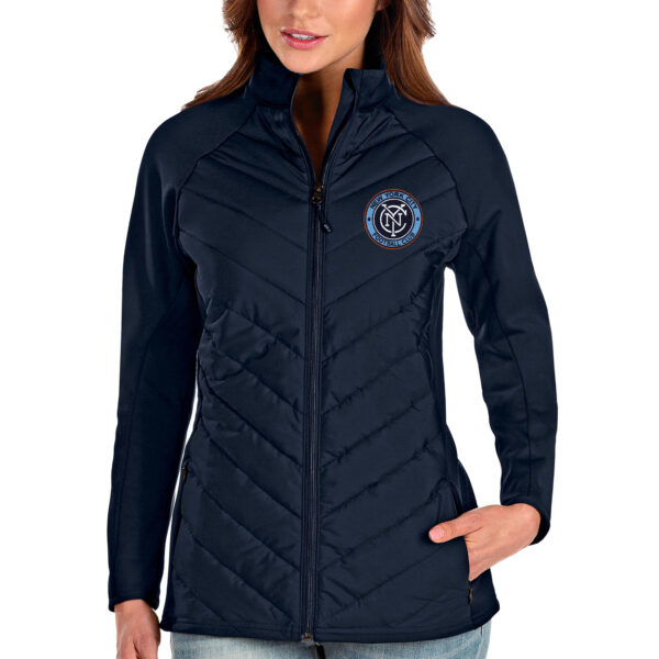Women's Antigua Navy New York City FC Altitude Full-Zip Jacket