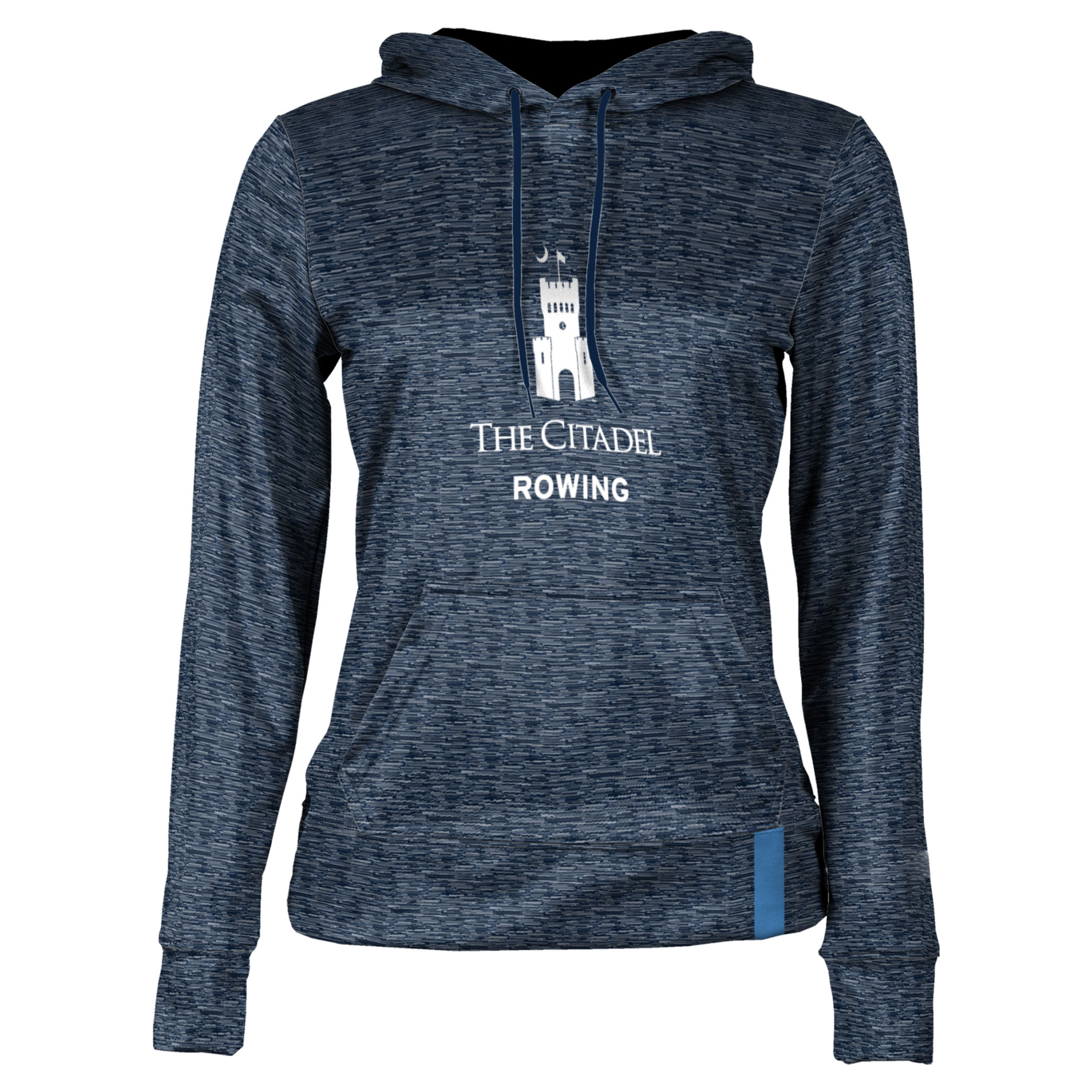 Women's Navy Citadel Bulldogs Rowing Pullover Hoodie - Image 7